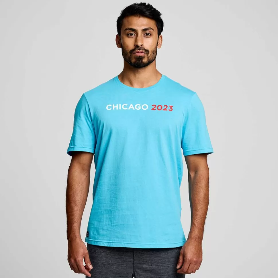 Tops*Saucony Tops Men'S Chicago Rested T-Shirt