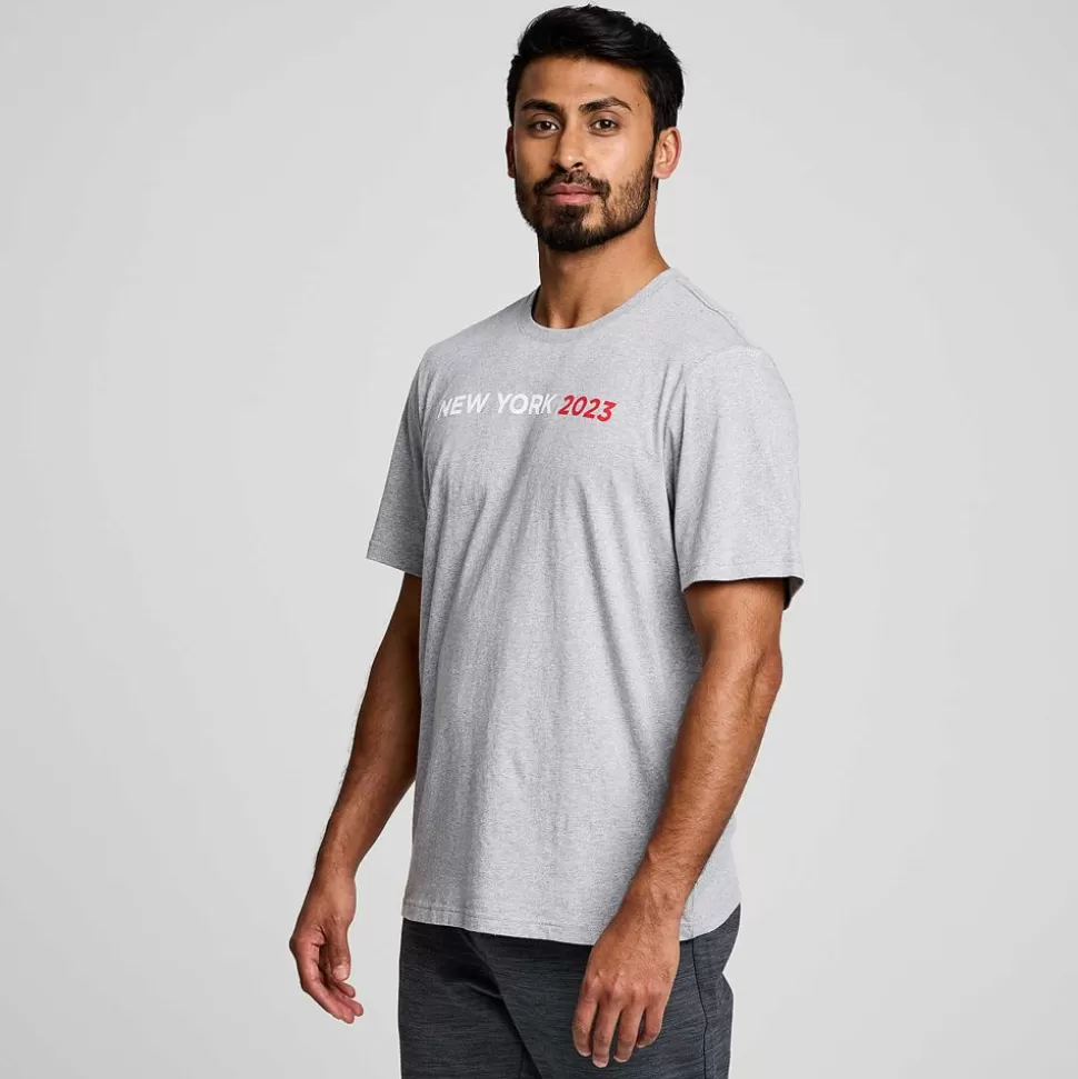 Tops*Saucony Tops Men'S New York Rested T-Shirt