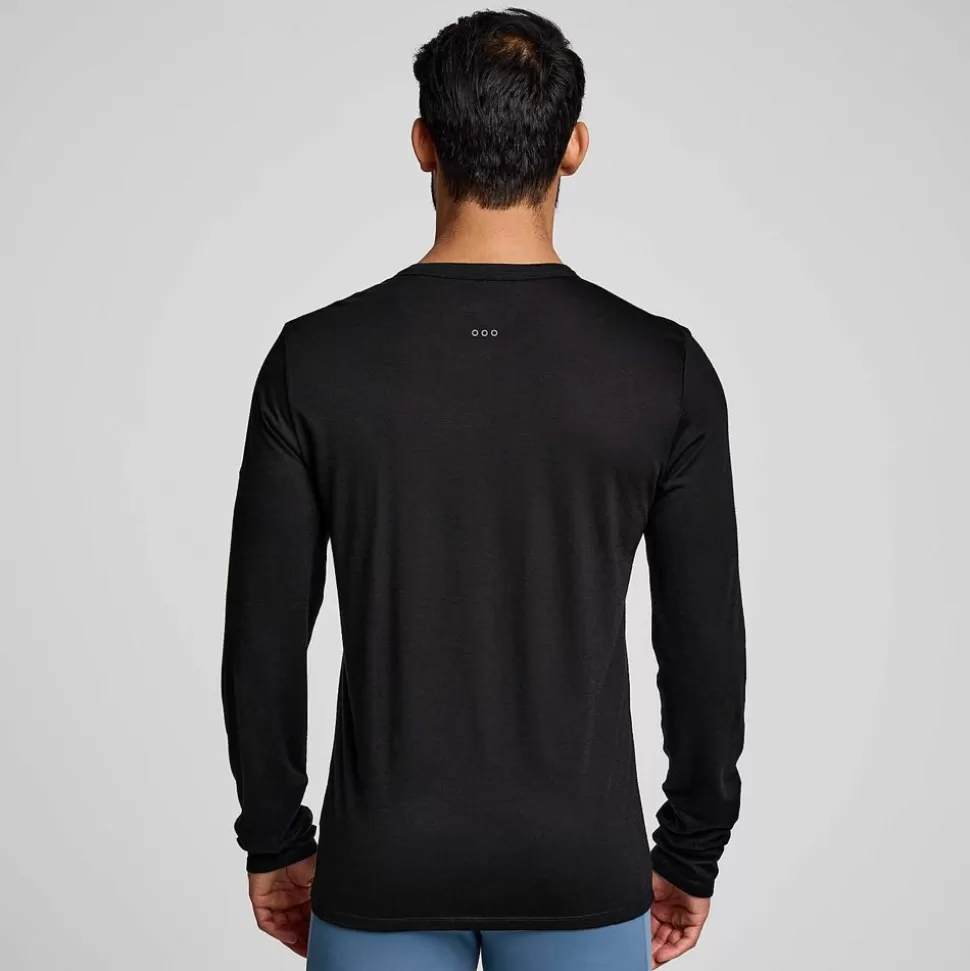 Tops*Saucony Tops Peregrine Merino Long Sleeve