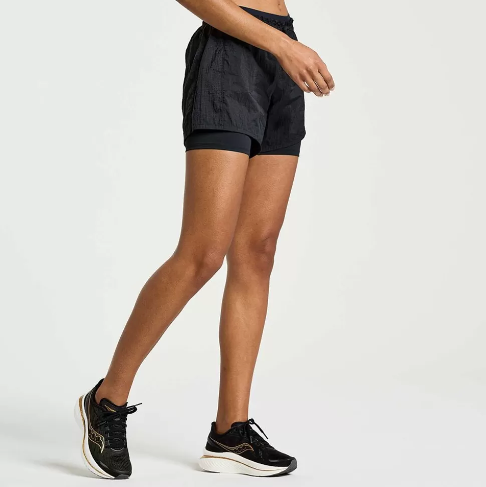 Bottoms*Saucony Bottoms Women'S Elevate 4" 2-In-1 Short