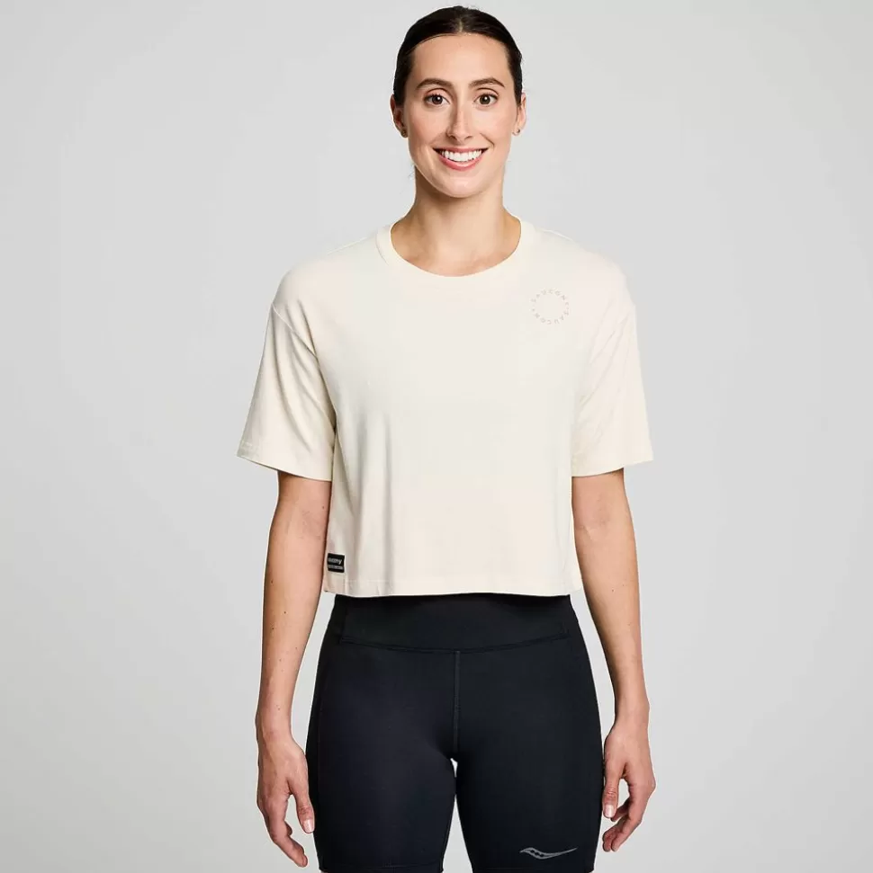 Tops*Saucony Tops Women'S Recovery Boxy Tee